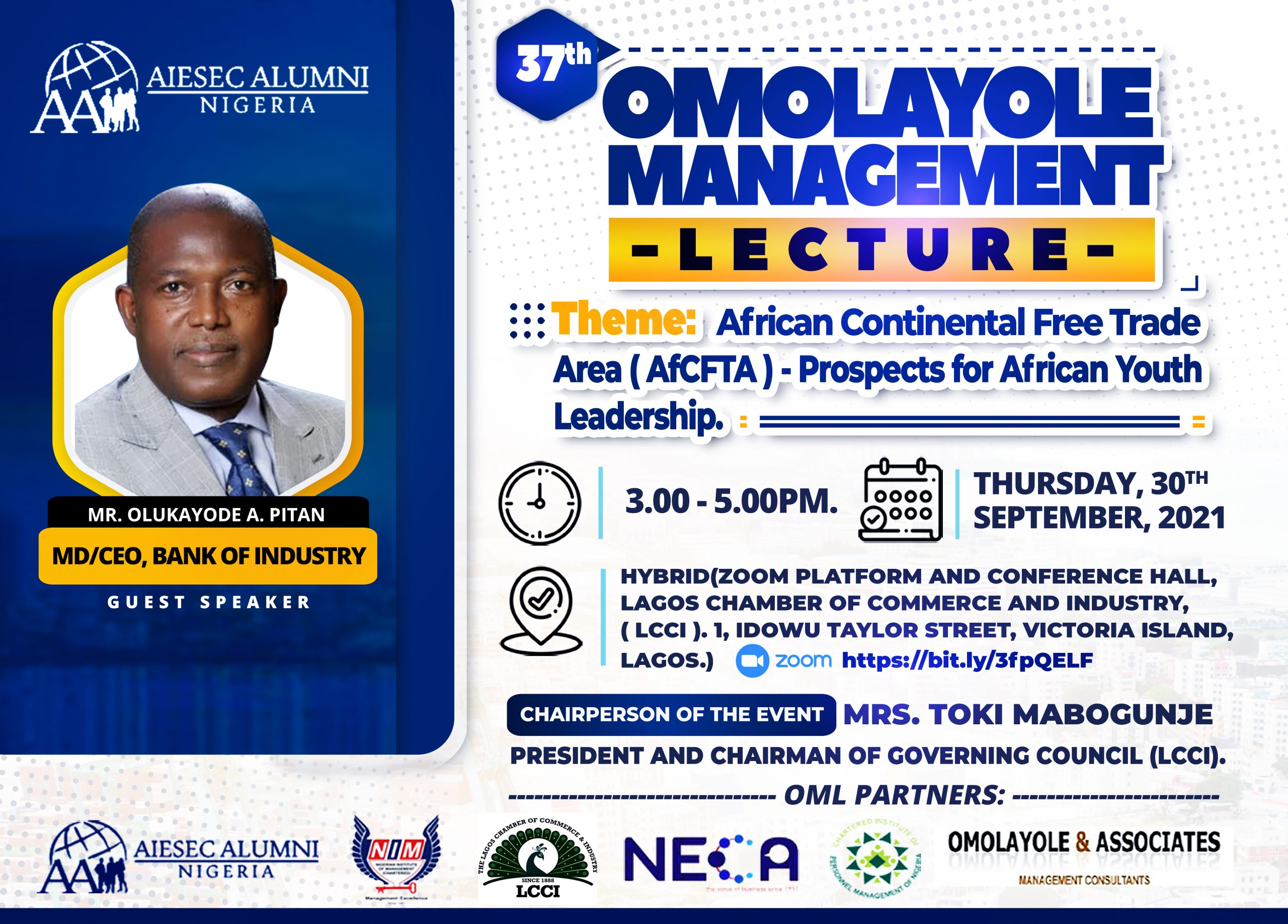 37th Omolayole Management Lecture Series