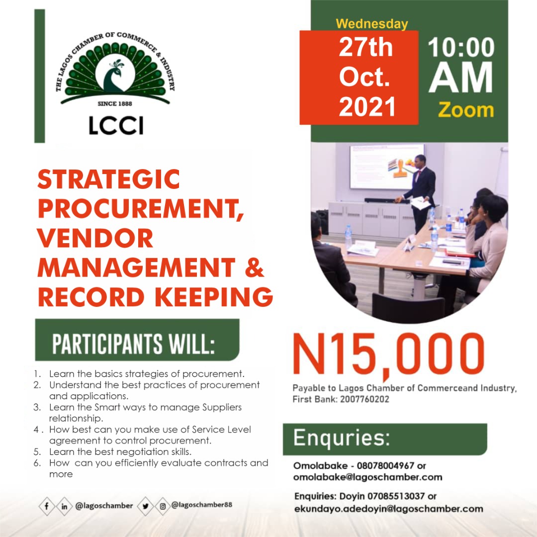 Procurement, Vendor Management & Record Keeping