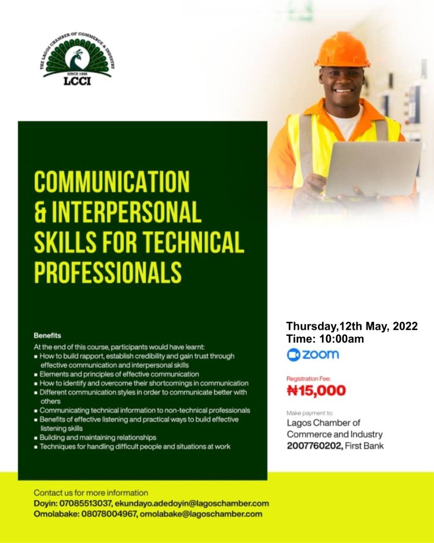 COMMUNICATION & INTERPERSONAL SKILLS FOR TECHNICAL PROFESSIONALS