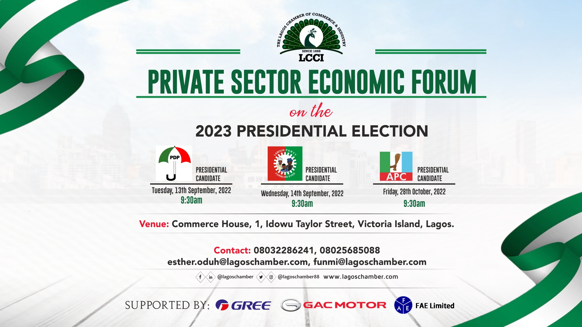 Private Sector Economic Forum On The 2023 Presidential Election