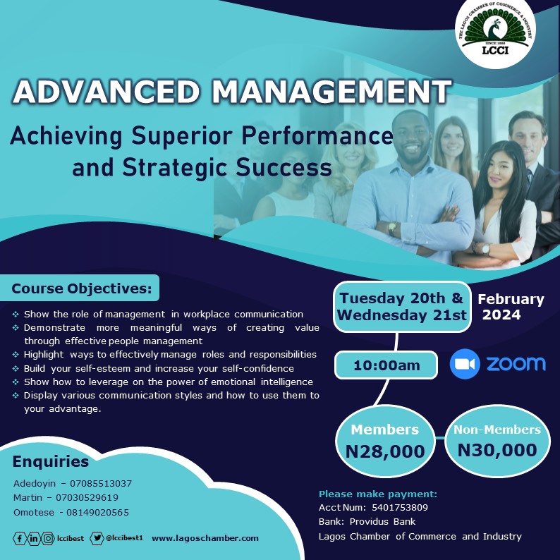Advanced Management 2024: Achieving Superior Performance and Strategic Success