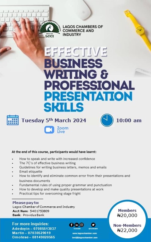 Effective Business Writing & Professional Presentation Skills