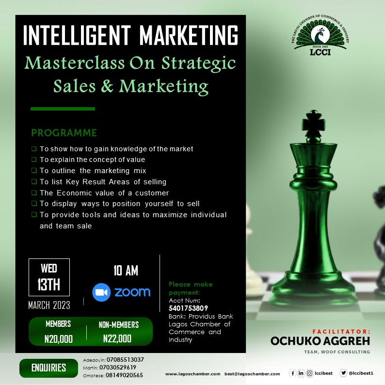 Intelligent Marketing: Masterclass On Strategic Sales & Marketing