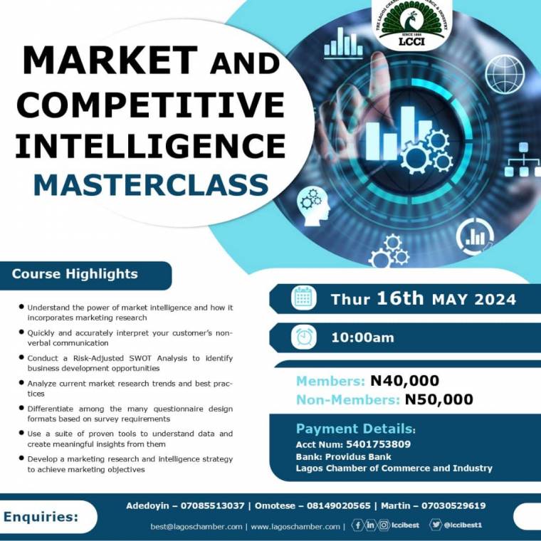 MARKET AND COMPETITIVE INTELLIGENCE MASTERCLASS