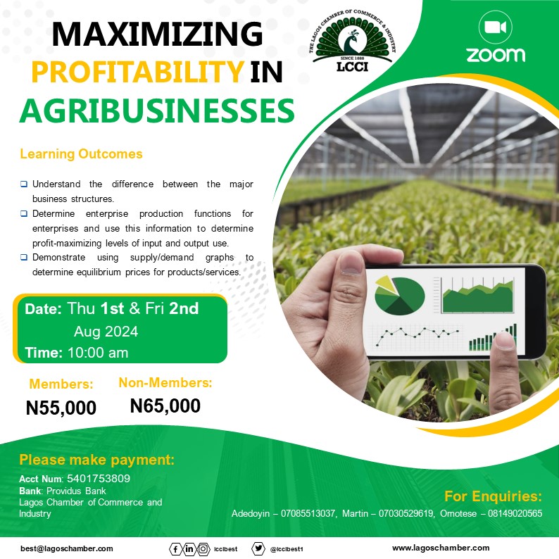 MAXIMIZING PROFITABILITY IN AGRIBUSINESS