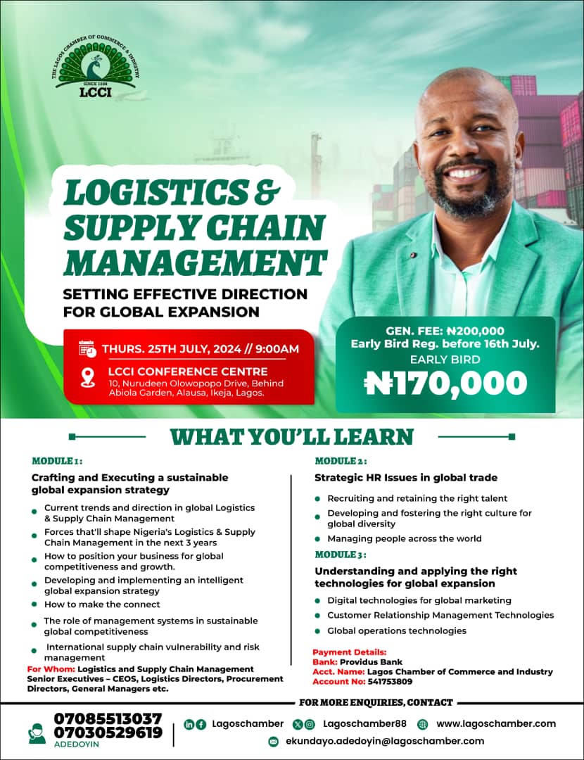 LOGISTICS AND SUPPLY CHAIN MANAGEMENT SETTING EFFECTIVE DIRECTION FOR GLOBAL EXPANSION