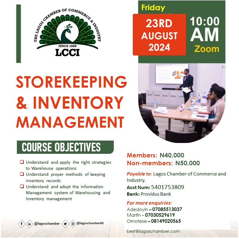 STORE KEEPING & INVENTORY MANAGEMENT