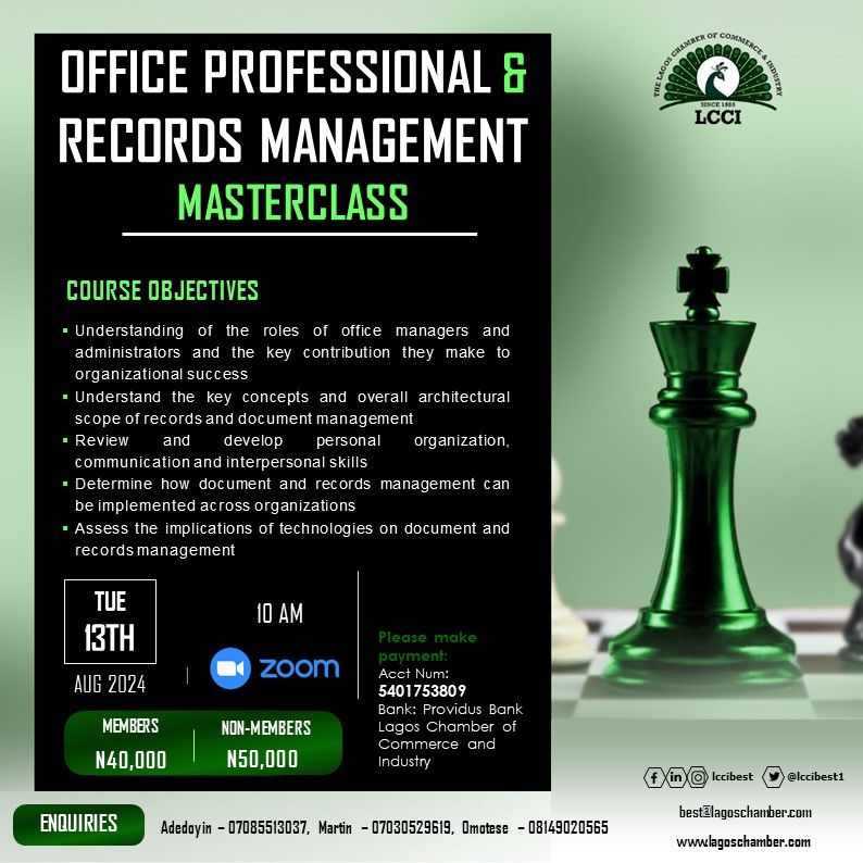 OFFICE PROFESSIONAL & RECORDS MANAGEMENT MASTERCLASS