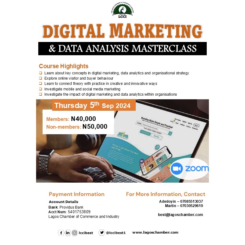DIGITAL MARKETING & DATA ANALYSIS MASTERCLASS