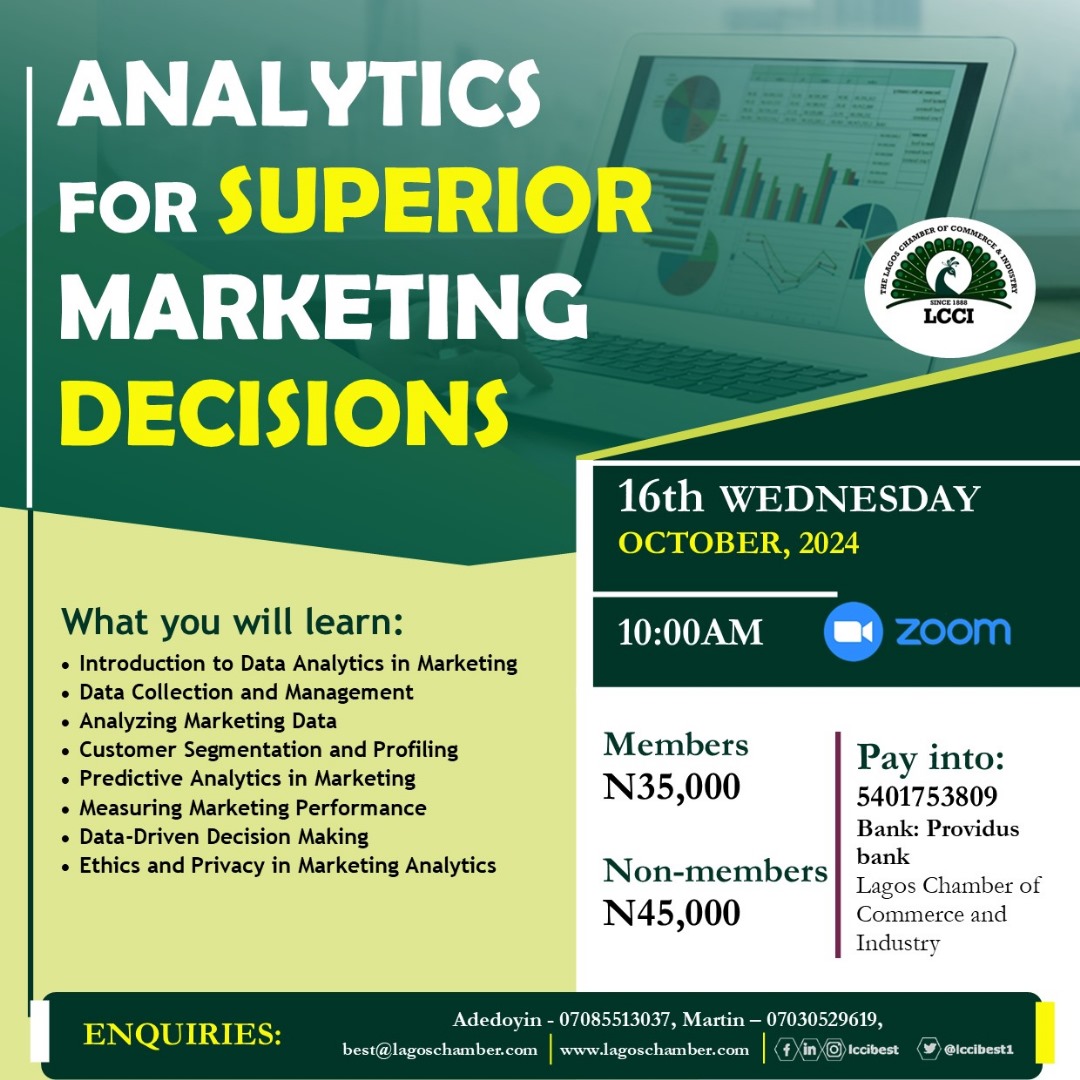 ANALYTICS FOR SUPERIOR MARKETING DECISIONS