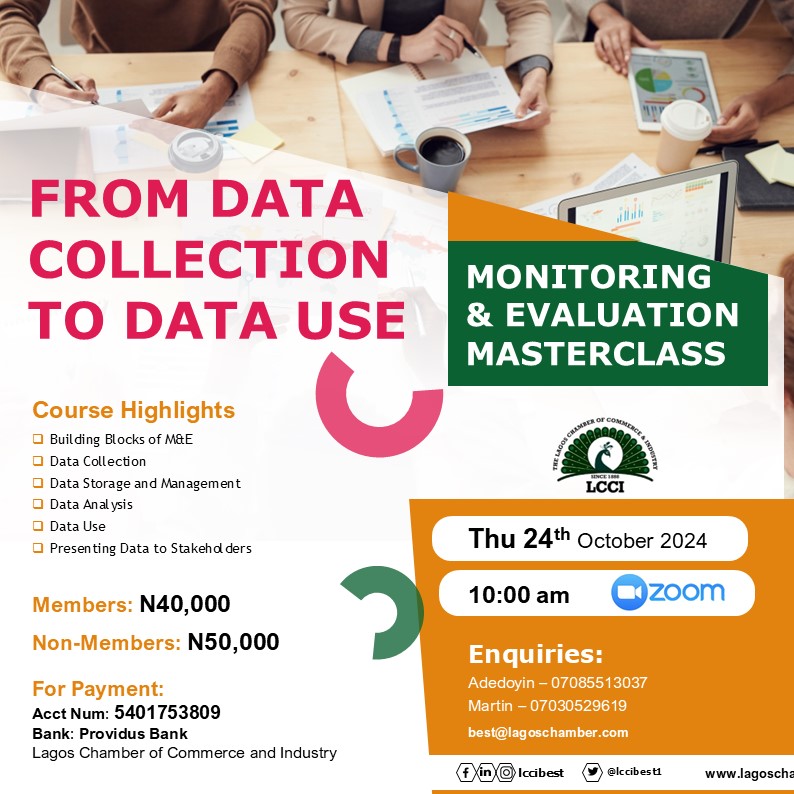 FROM DATA COLLECTION TO DATA USE: MONITORING & EVALUATION MASTERCLASS