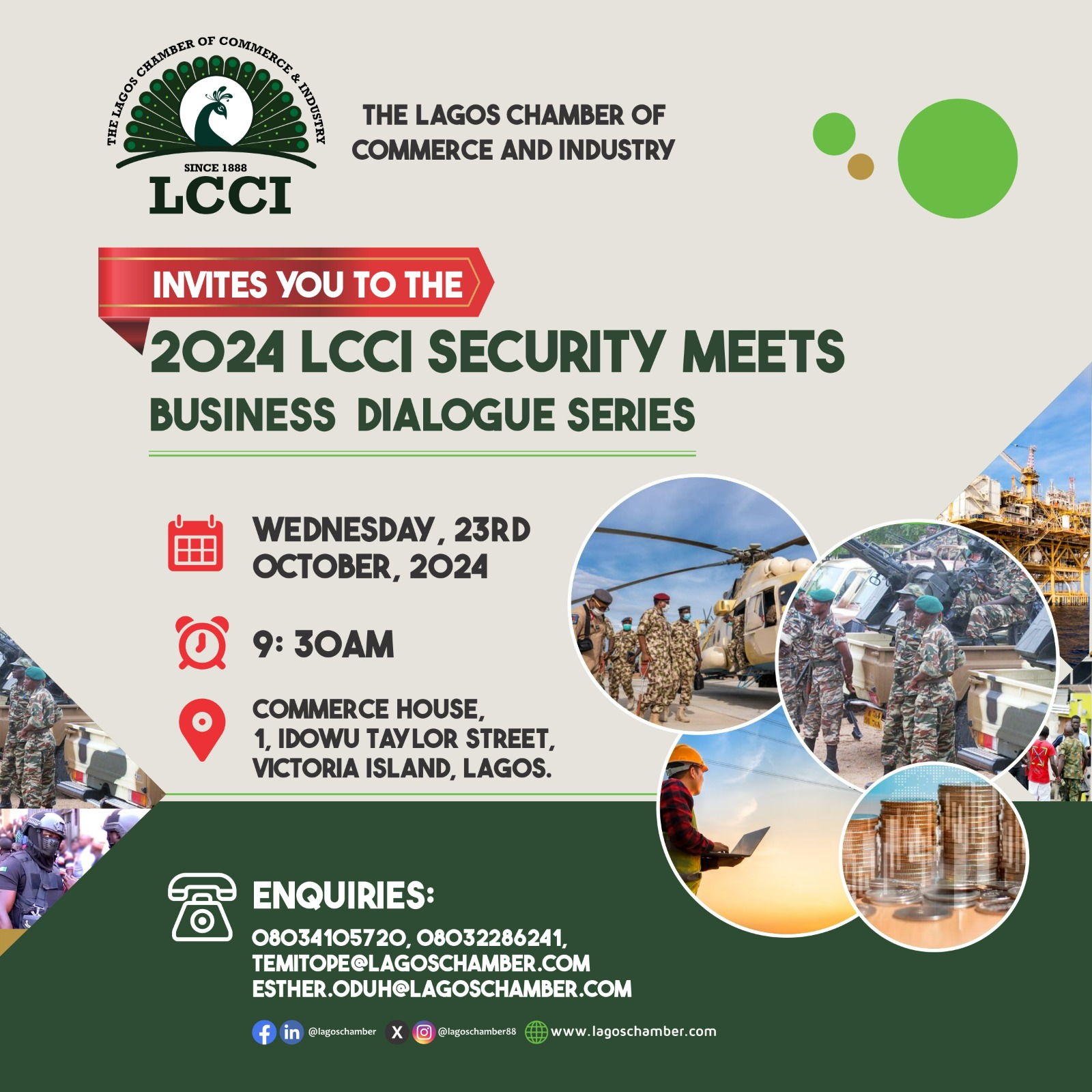 LCCI SECURITY MEET BUSINESS DIALOGUE