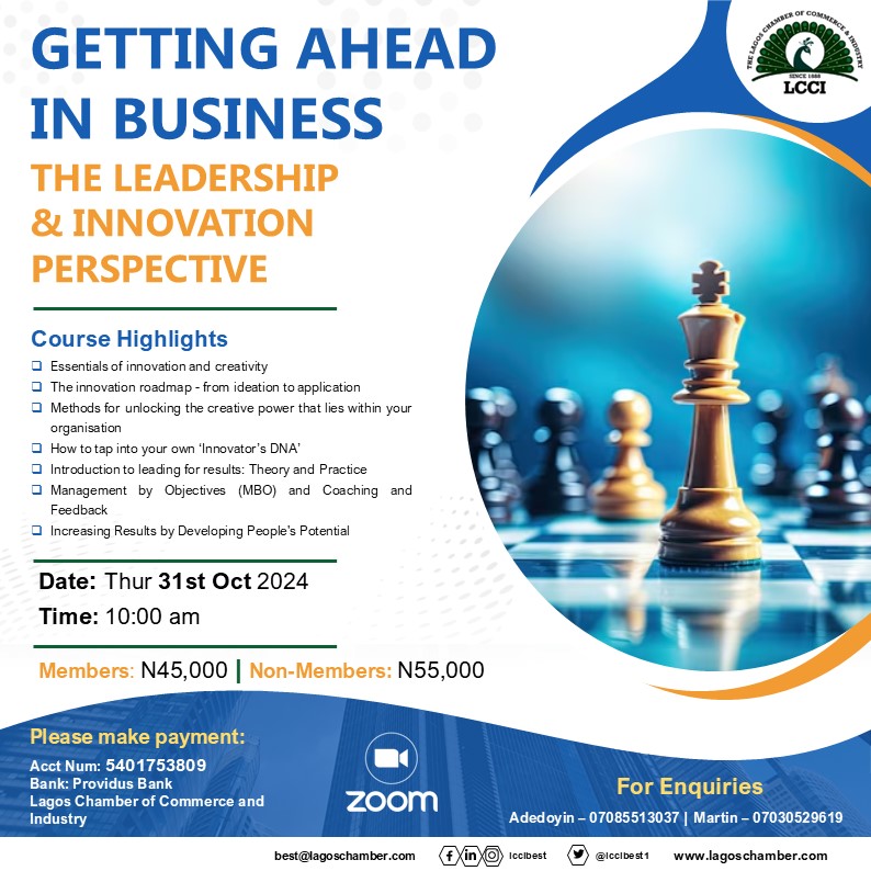 GETTING AHEAD IN BUSINESS THE LEADERSHIP & INNOVATION PERSPECTIVE