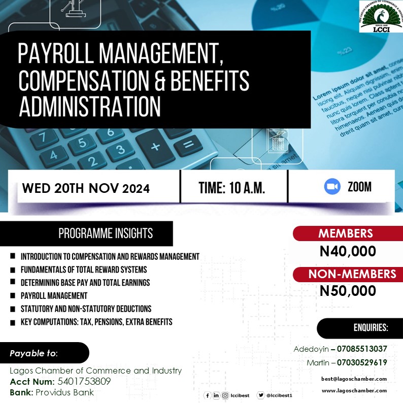PAYROLL MANAGEMENT, COMPENSATION AND BENEFITS ADMINISTRATION