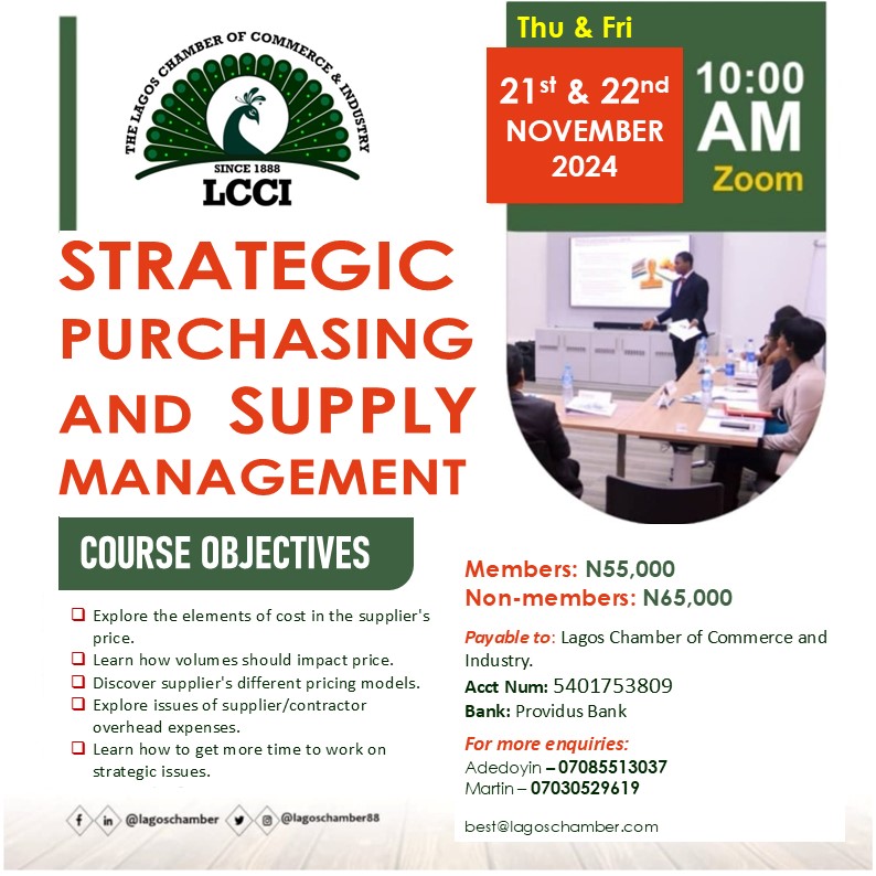 STRATEGIC PURCHASING & SUPPLY MANAGEMENT