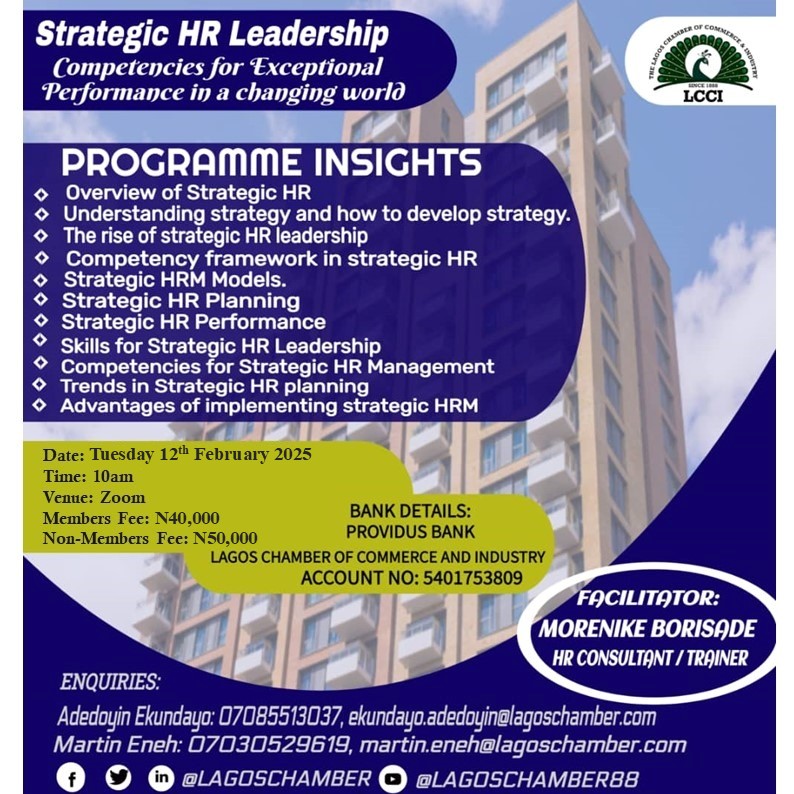 STRATEGIC HR LEADERSHIP COMPETENCE FOR EXCEPTIONAL PERFORMANCE IN A CHANGING WORLD