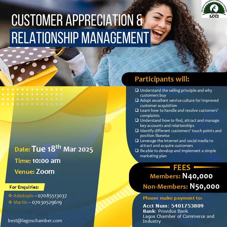 CUSTOMER APPRECIATION & RELATIONSHIP MANAGEMENT