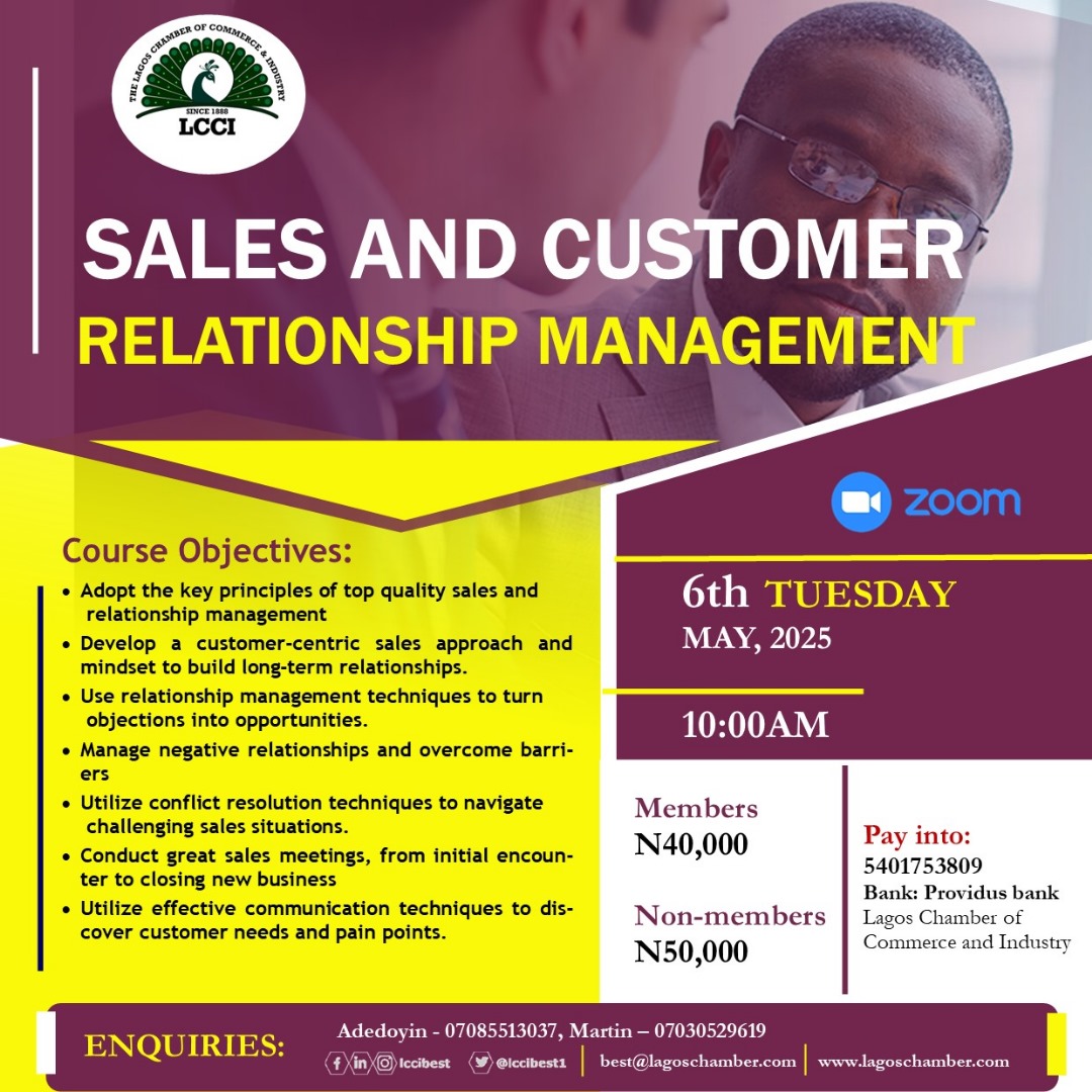 SALES AND CUSTOMER RELATIONSHIP MANAGEMENT