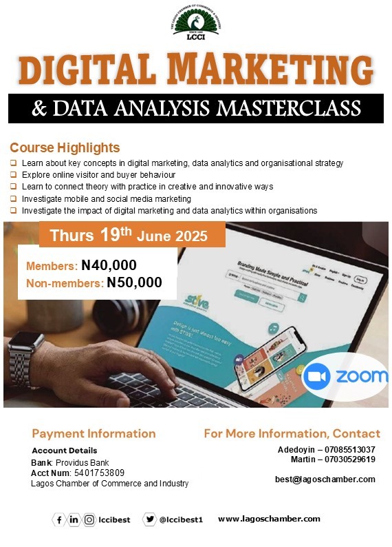 DIGITAL MARKETING & DATA ANALYSIS MASTERCLASS
