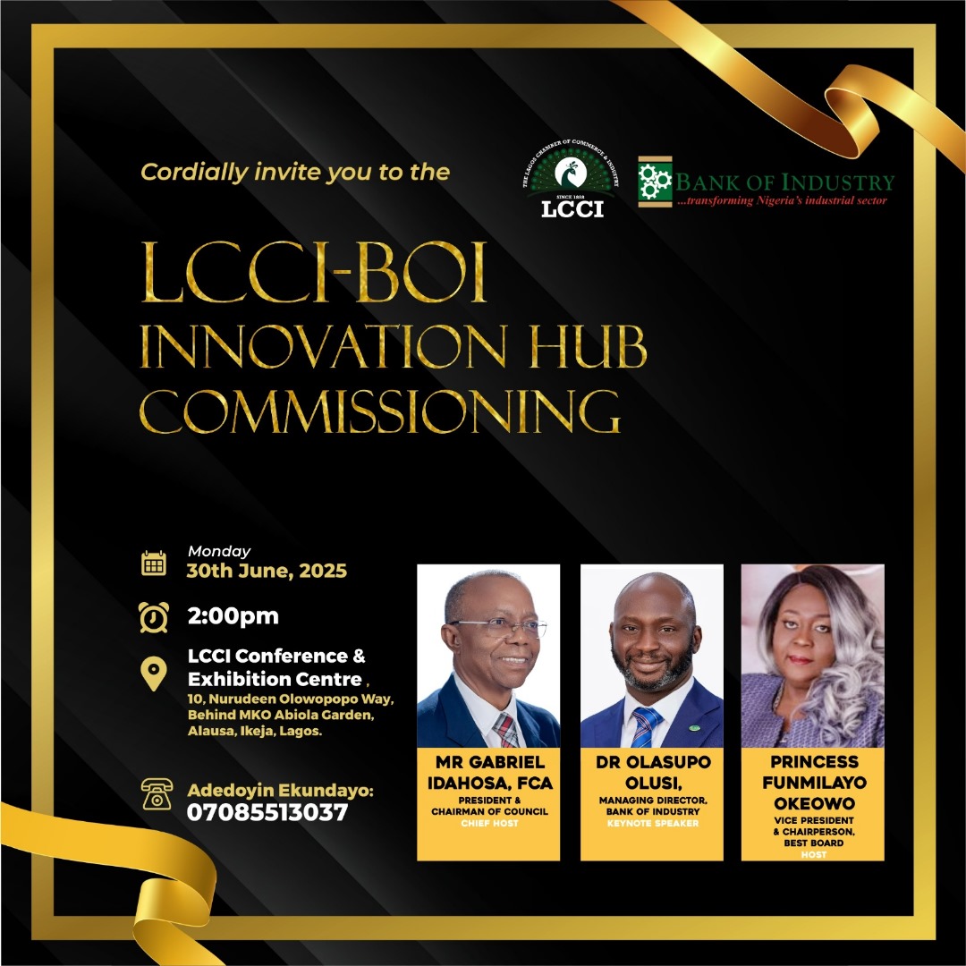 THE LCCI - BOI INNOVATION HUB COMMISSIONING EVENT