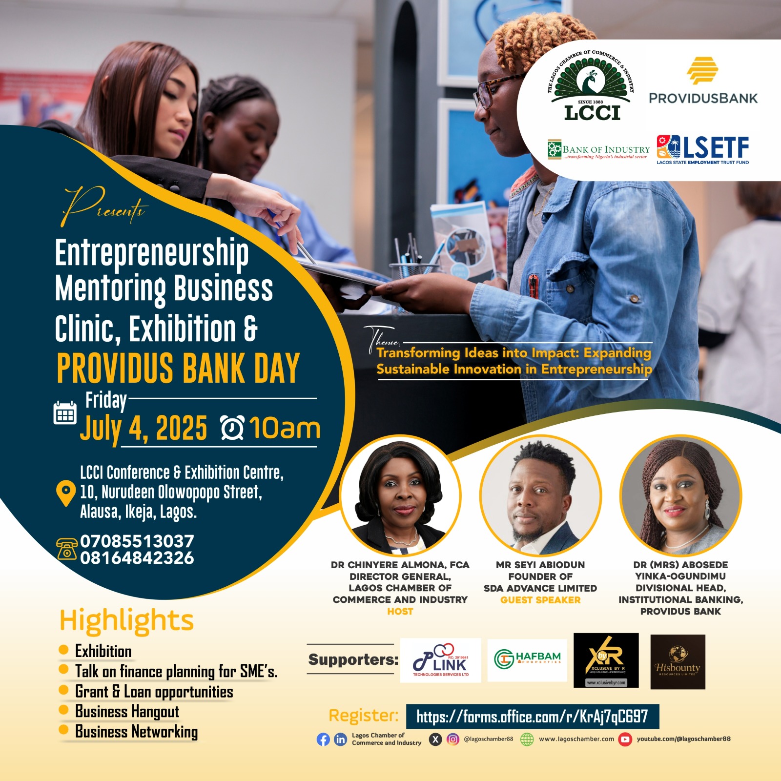 2025 LCCI ENTREPRENEURSHIP MENTORING PROGRAMME EXHIBITION & PROVIDUS BANK DAY