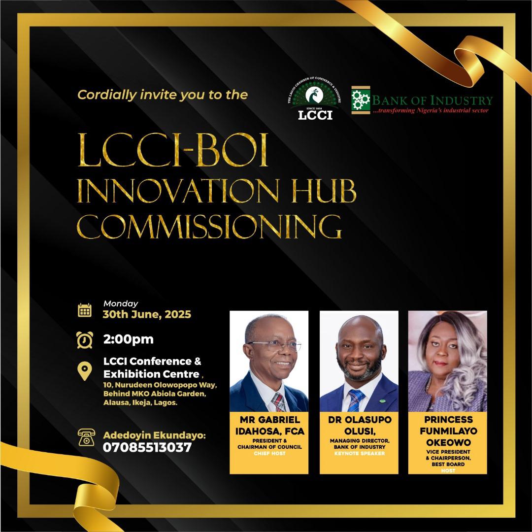 LCCI-BOI INNOVATION HUB COMMISSIONING