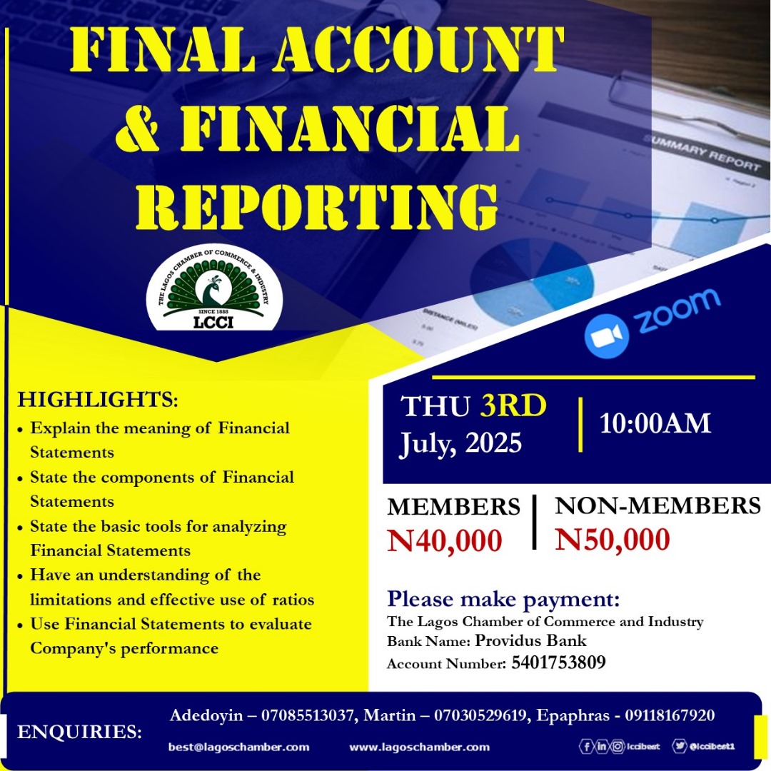 Final Account & Financial Reporting