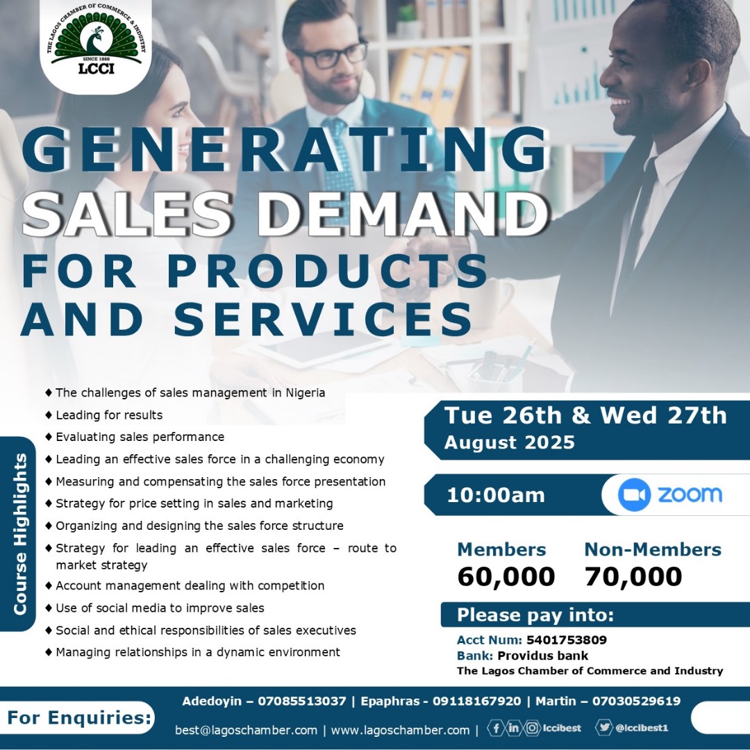 Generating Sales Demand for Products and Services