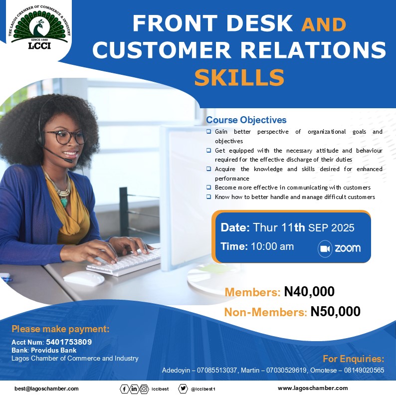 Front Desk and Customer Relations Skills