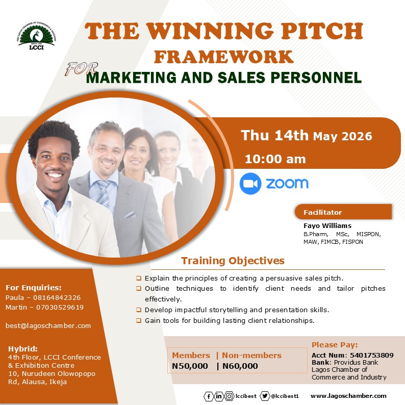 The Winning Pitch Framework for Marketing and Sales Personnel