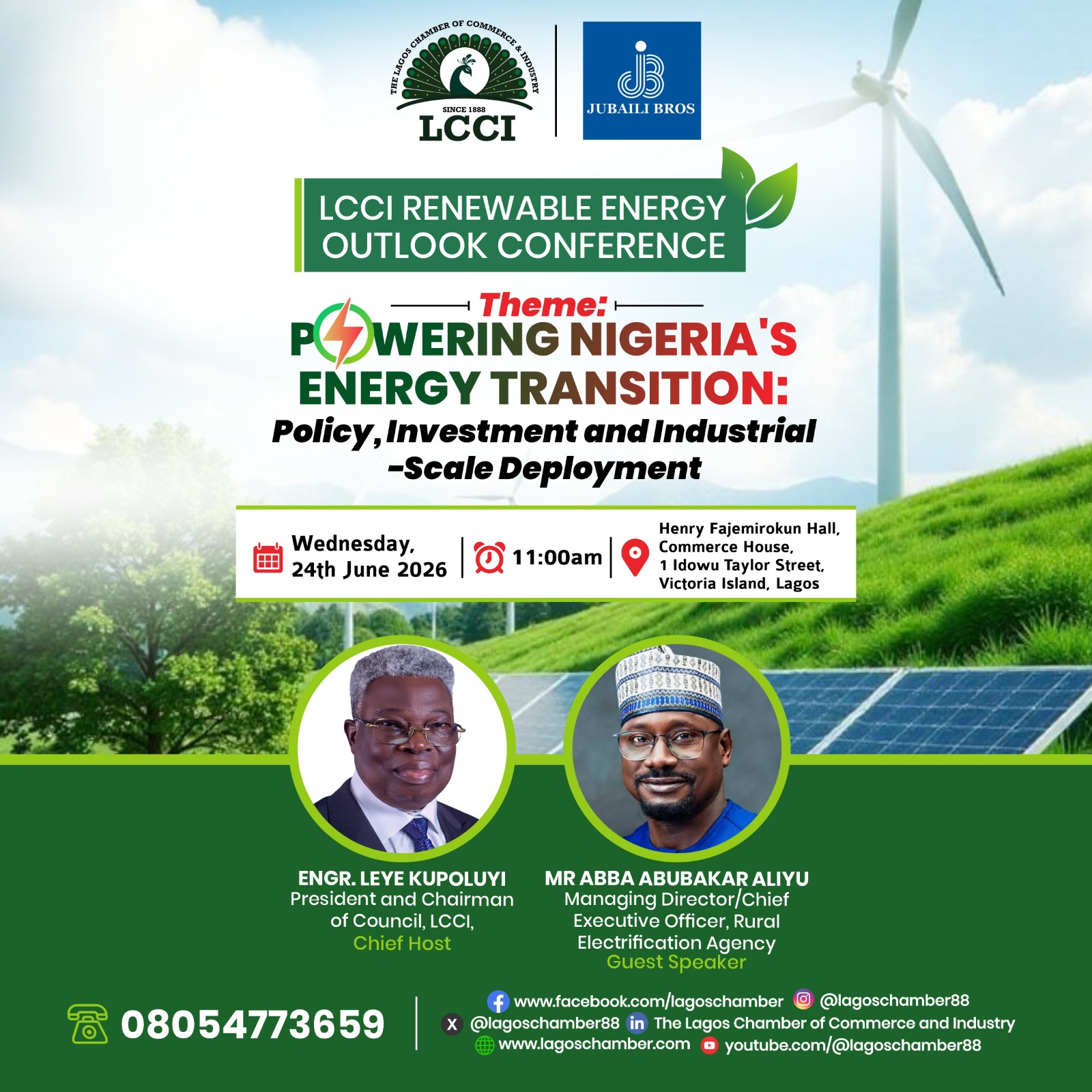 LCCI Renewable Energy Outlook Conference