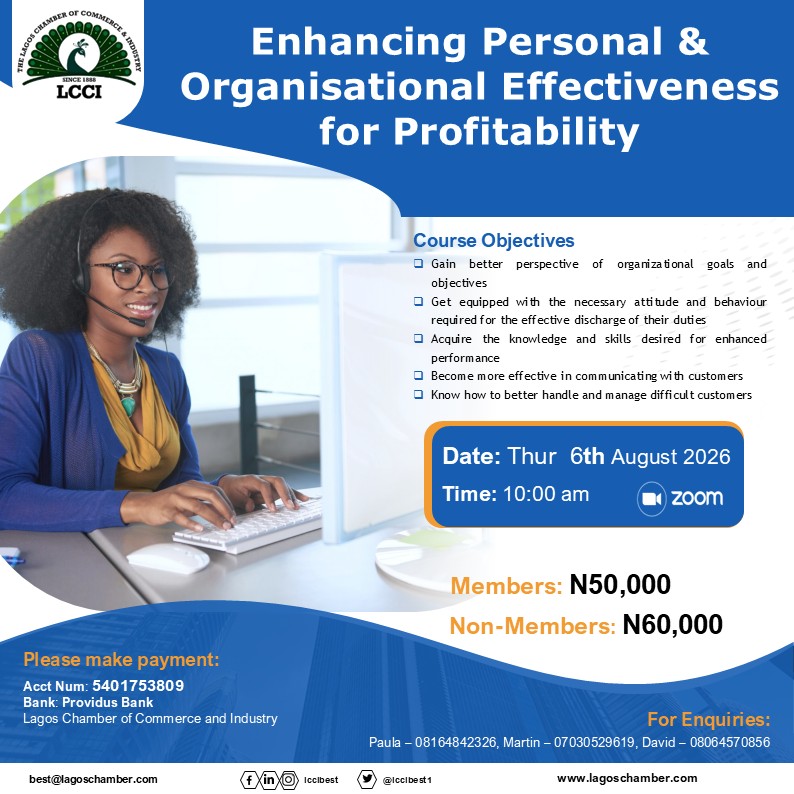 Enhancing Personal and Organizational Effectiveness for Profitability