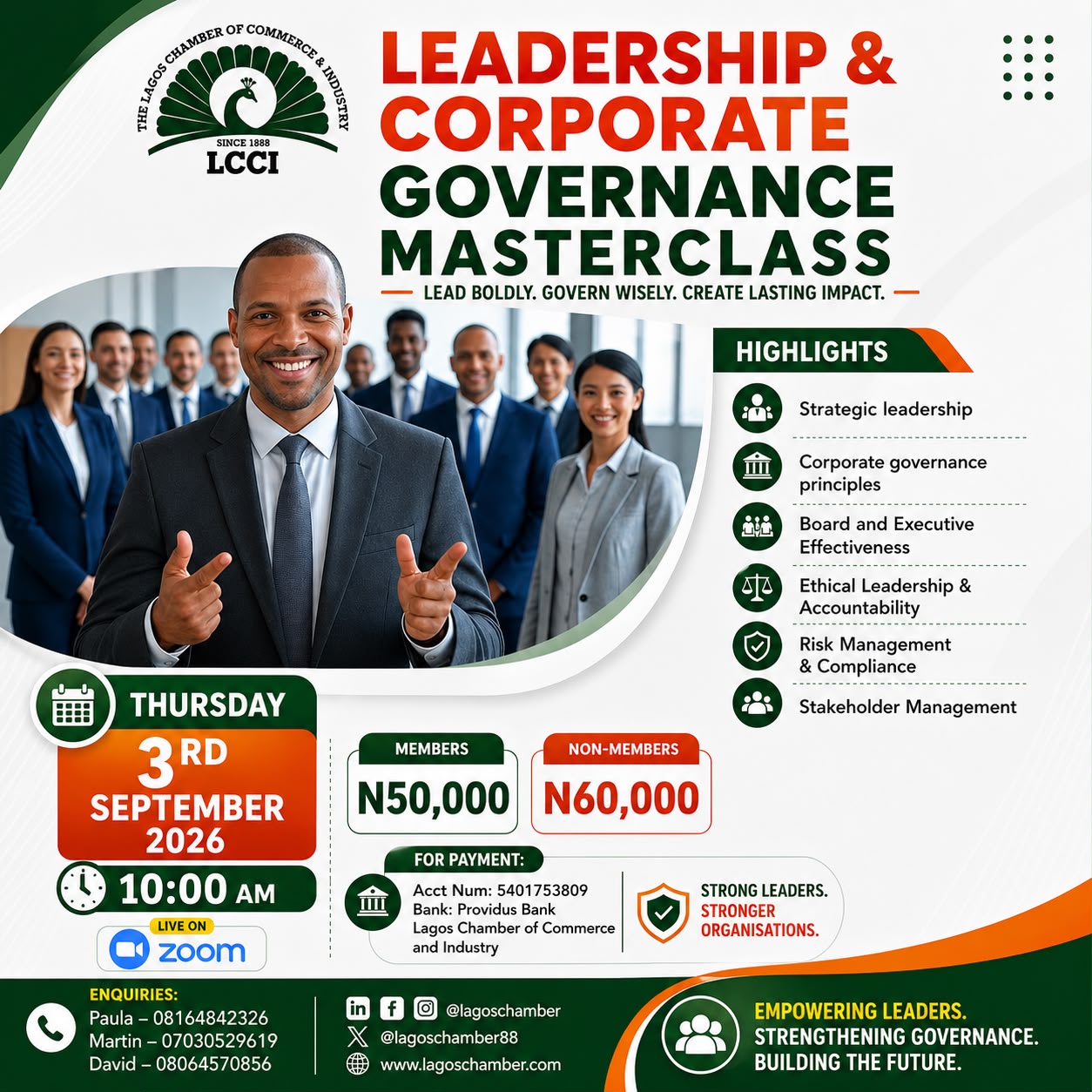 Leadership And Corporate Governance Masterclass